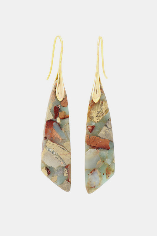 Handmade Natural Stone Dangle Earrings - a great gift and perfect for any occasion-earrings-PureDesignTees