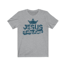 Load image into Gallery viewer, Jesus is My King Unisex Jersey Short Sleeve Tee-T-Shirt-PureDesignTees