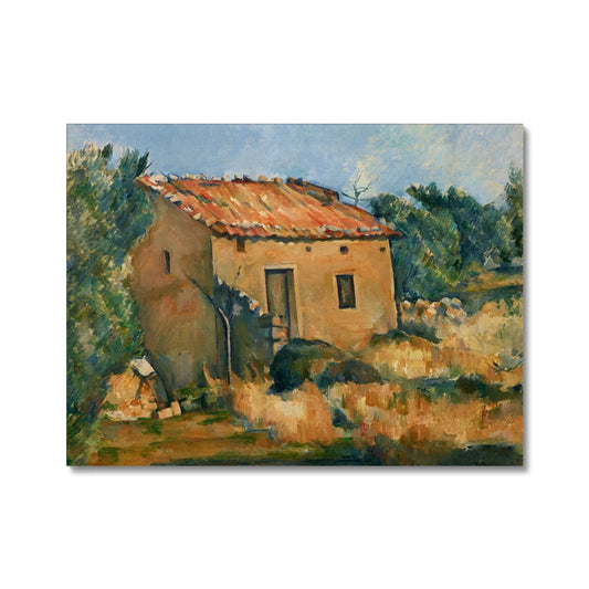 Abandoned House by Paul Cézanne Canvas-Fine art-PureDesignTees