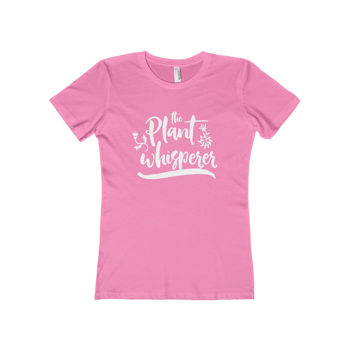 The Plant Whisperer Women's The Boyfriend Tee-T-Shirt-PureDesignTees