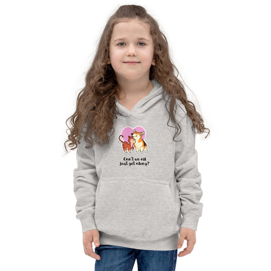 Can't We All Just Get Along? Kids Hoodie-Apparel & Accessories-PureDesignTees
