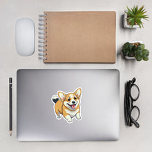 Load image into Gallery viewer, Happy Corgi Bubble-free stickers-PureDesignTees