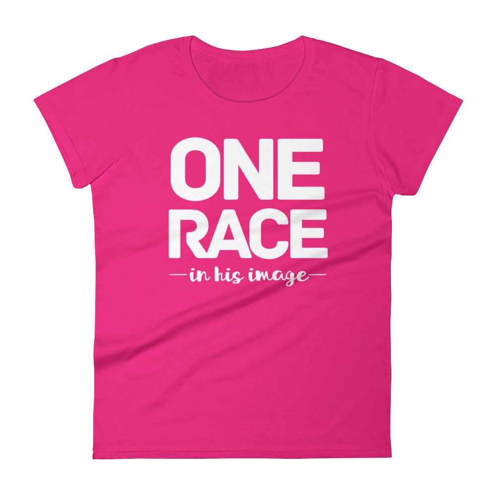 One Race in His Image Women's short sleeve t-shirt-PureDesignTees