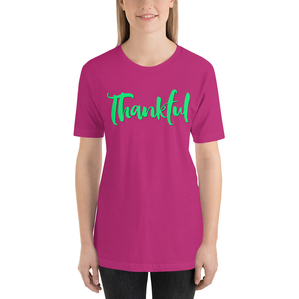 Thankful Short-Sleeve Unisex T-Shirt-T-shirt-PureDesignTees