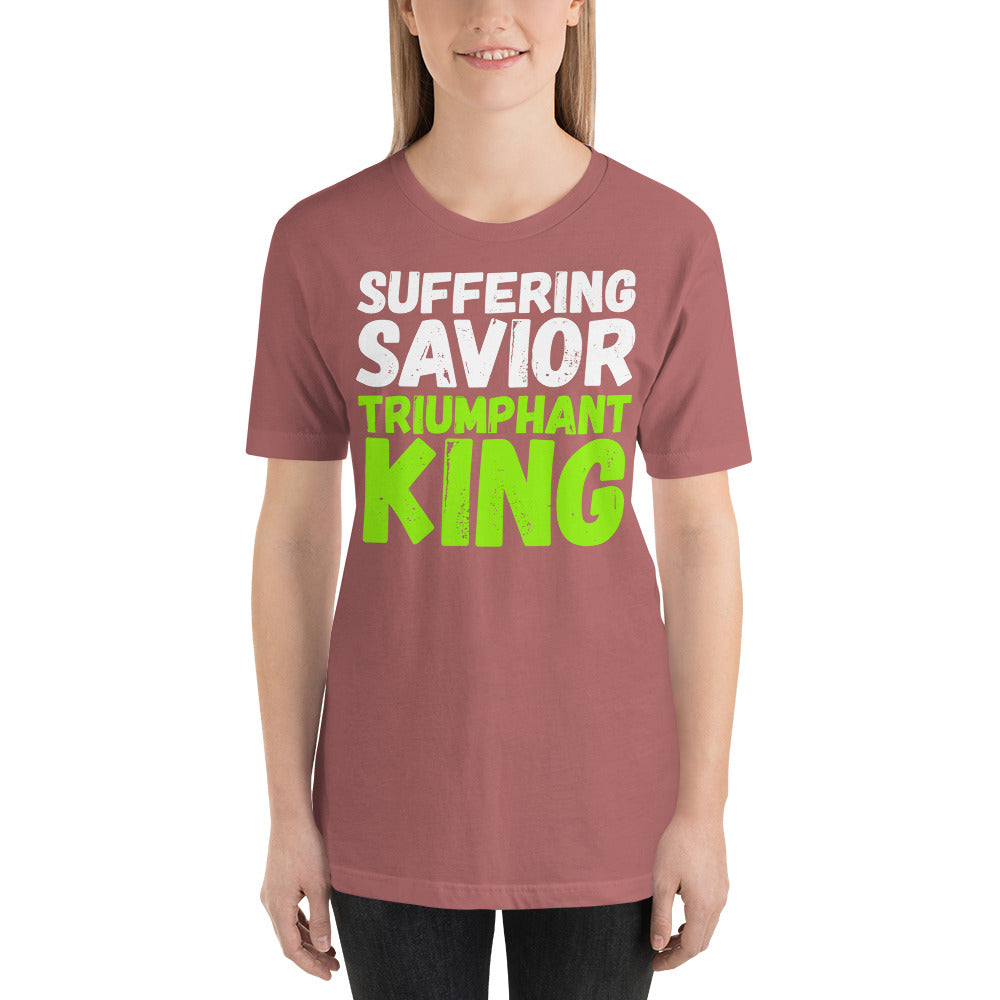 Suffering Savior Triumphant King Short-Sleeve Unisex T-Shirt-t-shirt-PureDesignTees