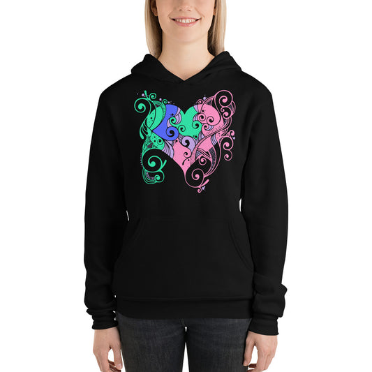 Retro Heart Unisex hoodie-Hoodie-PureDesignTees