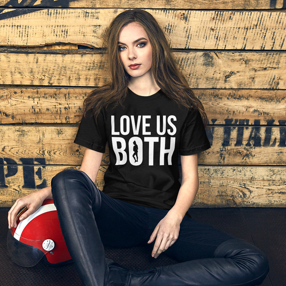 Love Us Both Pro-Life Short-Sleeve Unisex T-Shirt-T-Shirt-PureDesignTees