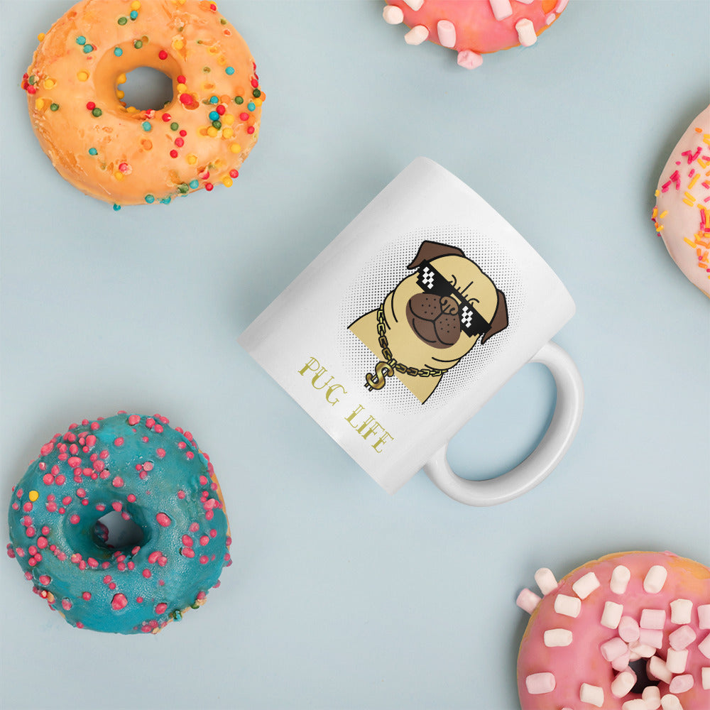 Pug Life Mug-Coffee Mug-PureDesignTees