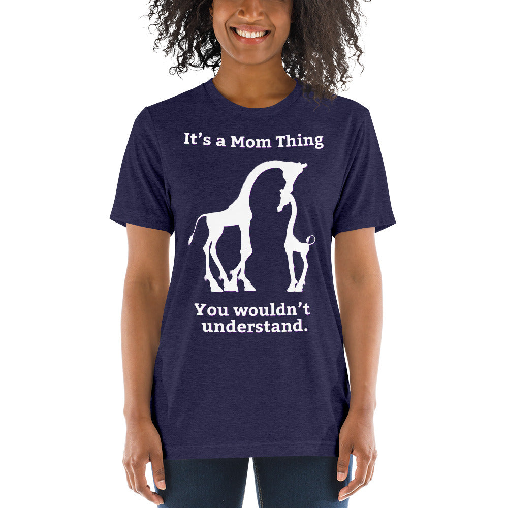It's a Mom Thing Unisex Triblend Short Sleeve T-Shirt with Tear Away Label-Triblend T-shirt-PureDesignTees
