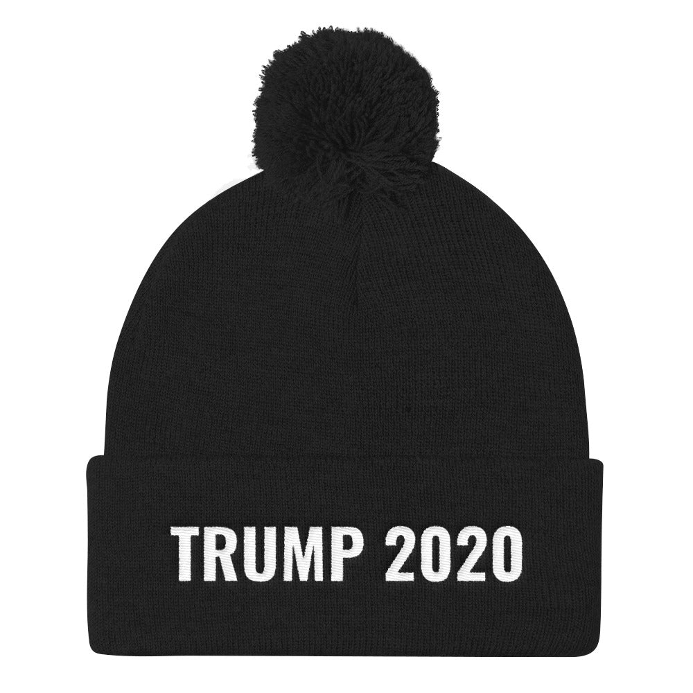 Trump 2020 Pom Pom Knit Cap-PureDesignTees
