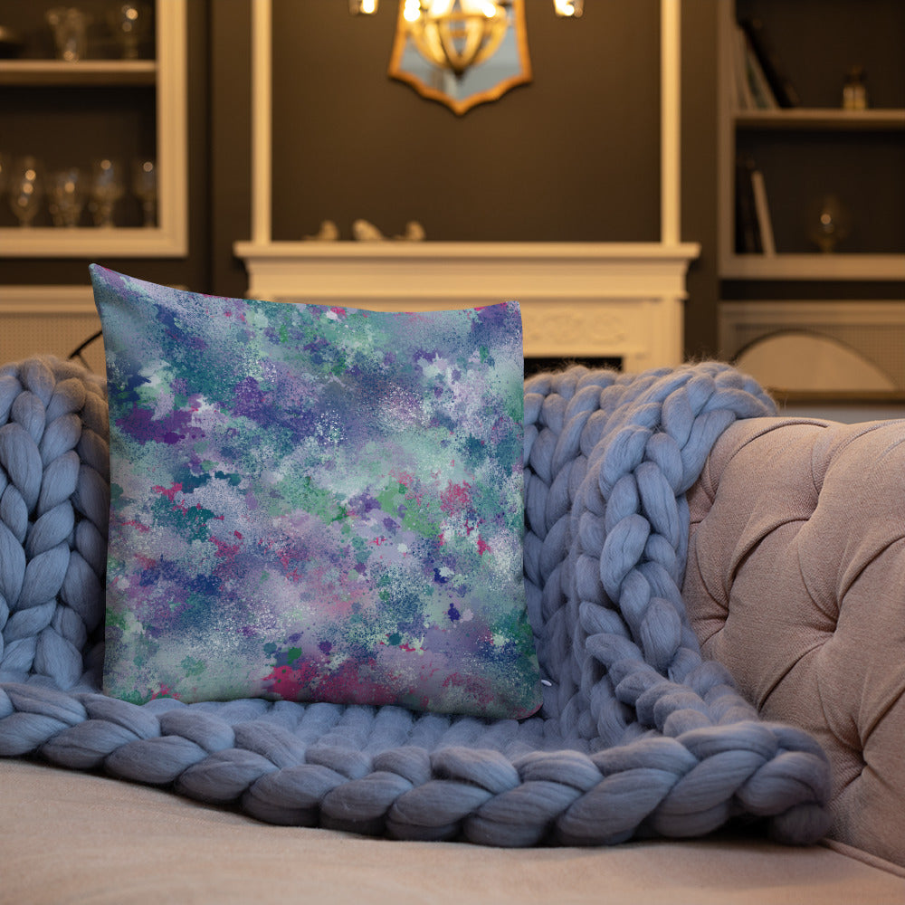 Colorful Splatter Premium Pillow-Throw Pillow-PureDesignTees