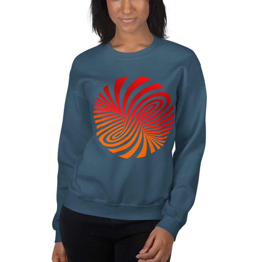 Vortex Optical Illusion Unisex Sweatshirt-Sweatshirt-PureDesignTees