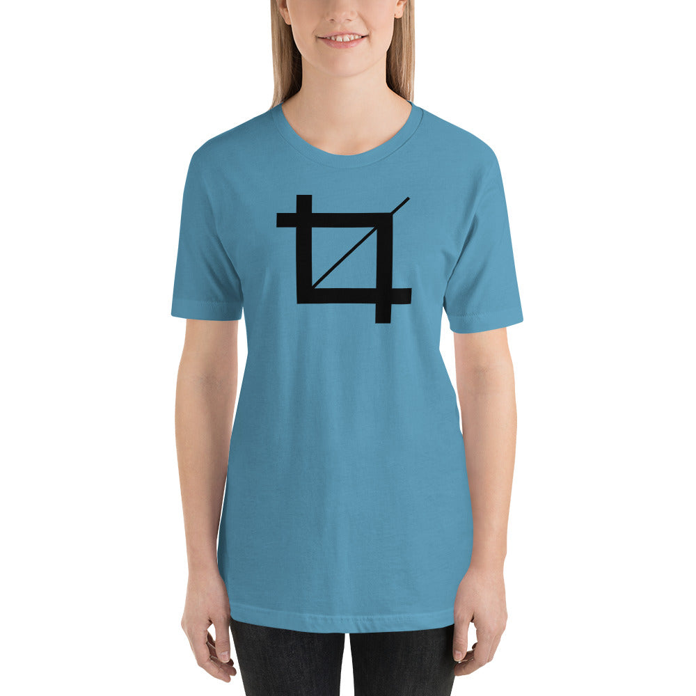 Photoshop Crop Icon Short-Sleeve Unisex T-Shirt-T-Shirt-PureDesignTees
