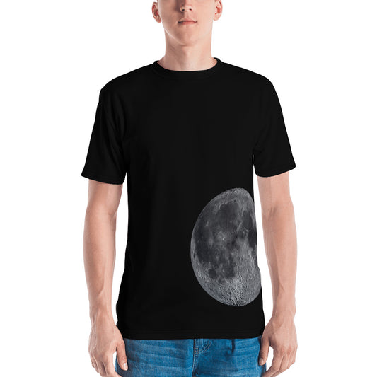 Off-Center Full Moon Men's T-shirt-all over print t-shirt-PureDesignTees