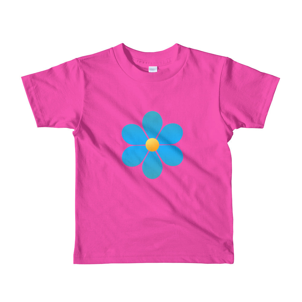 Beautiful Blue Flower for Toddler Short sleeve kids t-shirt-T-Shirt-PureDesignTees