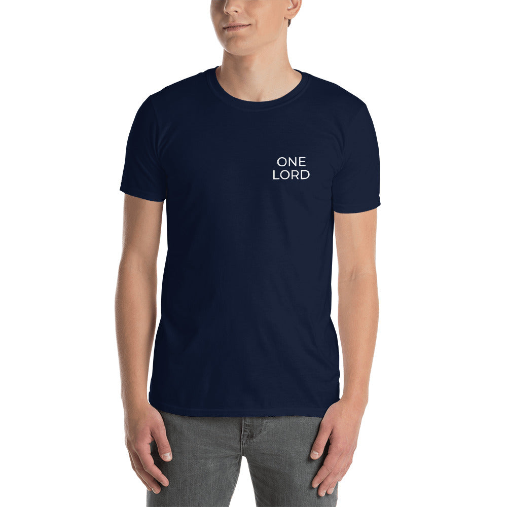One Lord Jesus is Lord Short-Sleeve Unisex T-Shirt-Unisex T-Shirt-PureDesignTees