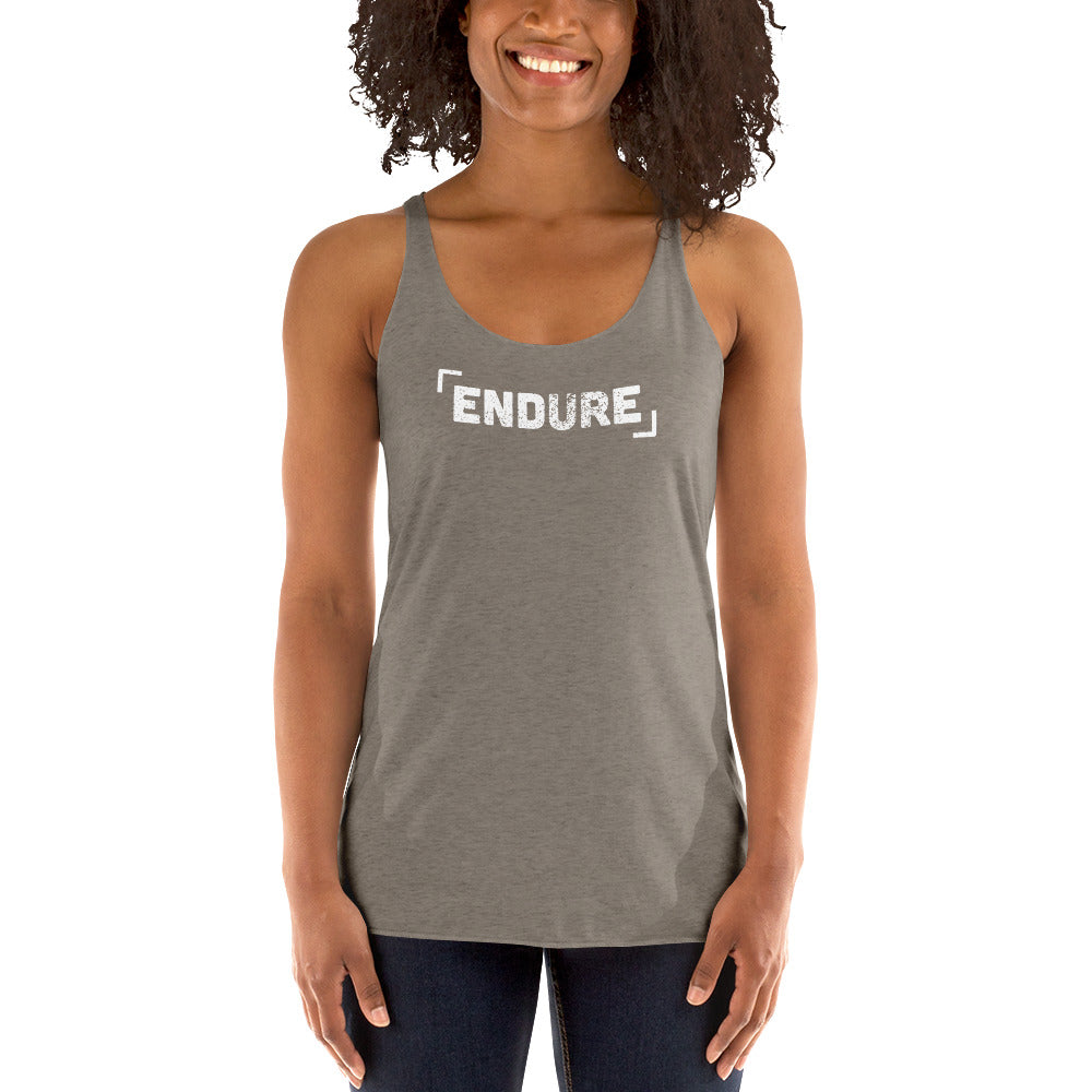 Endure Women's Racerback Tank-Tank Top-PureDesignTees