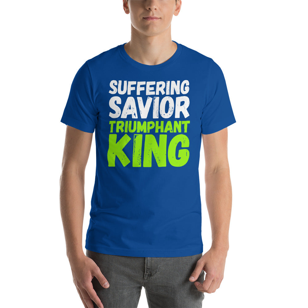 Suffering Savior Triumphant King Short-Sleeve Unisex T-Shirt-t-shirt-PureDesignTees