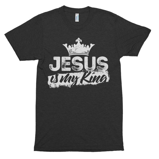 Jesus is My King Short sleeve soft t-shirt-T-Shirt-PureDesignTees