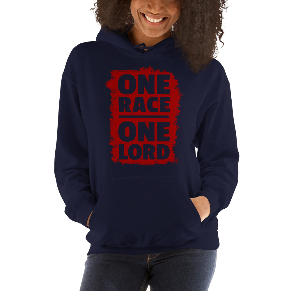 One Race One Lord Hooded Sweatshirt-Hoodie-PureDesignTees