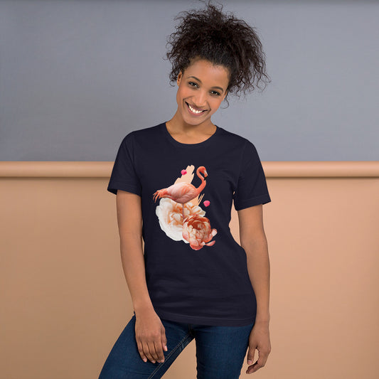 Flamingo Short-Sleeve Unisex T-Shirt-T-Shirt-PureDesignTees