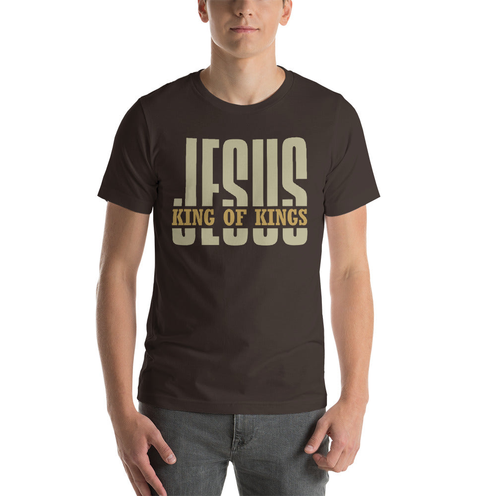 Jesus King of Kings Short-Sleeve Unisex T-Shirt-t-shirt-PureDesignTees