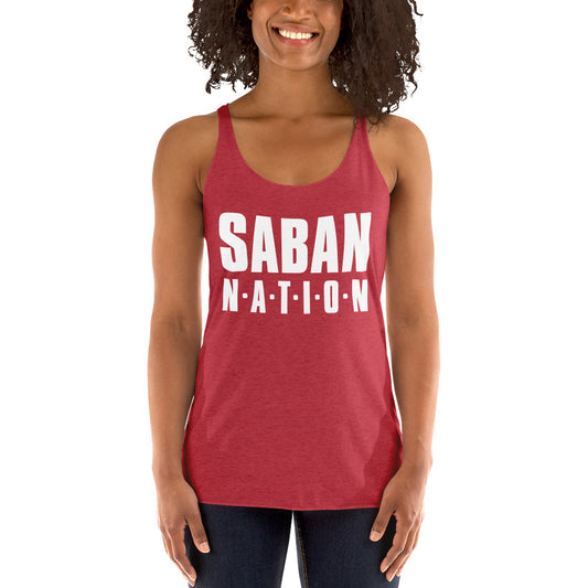 Saban Nation Women's Racerback Tank-Racerback Tank-PureDesignTees