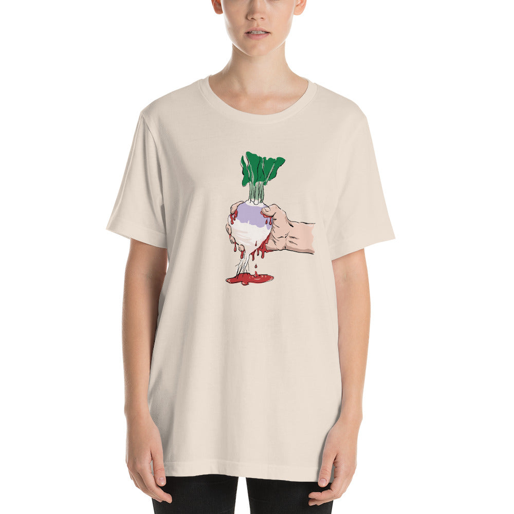 Squeezing Blood From a Turnip Short-Sleeve Unisex T-Shirt-T-Shirt-PureDesignTees