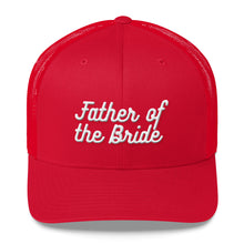 Load image into Gallery viewer, Father of the Bride Trucker Cap-Hat-PureDesignTees