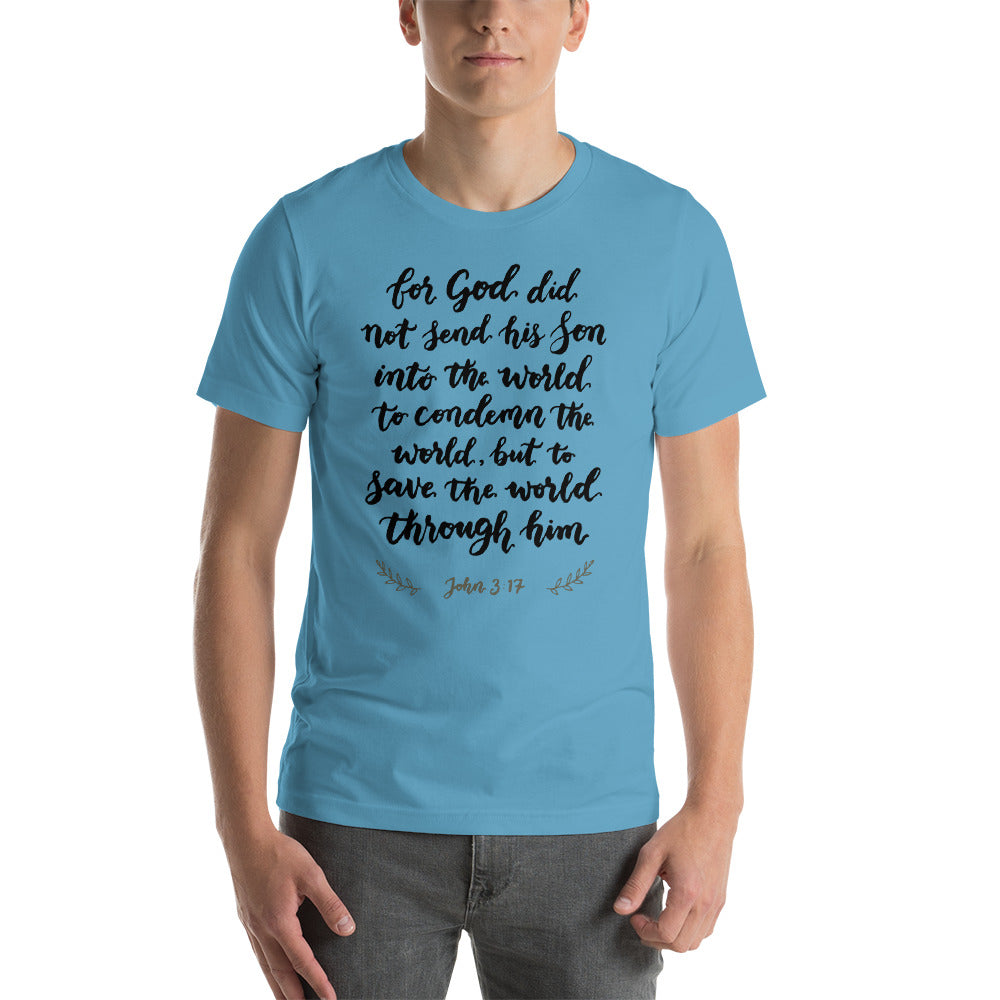 John 3:17 Short-Sleeve Unisex T-Shirt-PureDesignTees