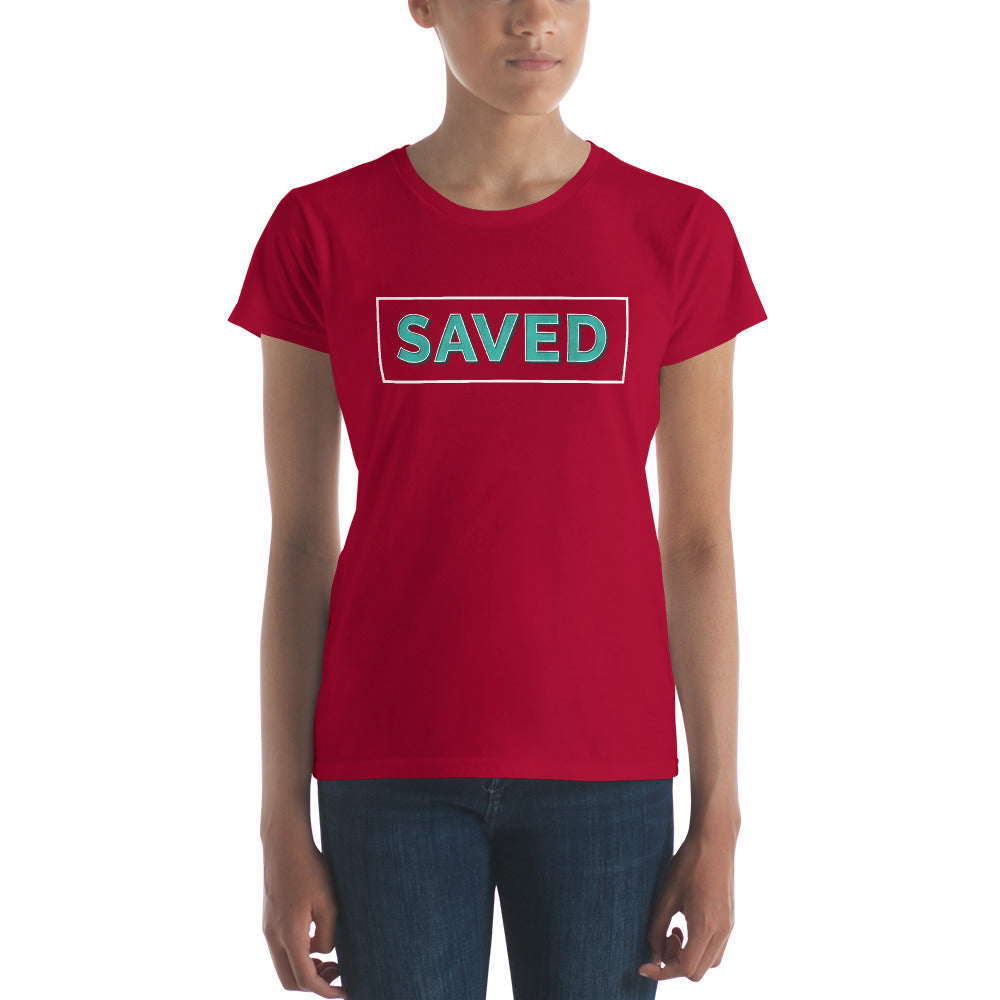 Saved Women's short sleeve t-shirt-t-shirt-PureDesignTees