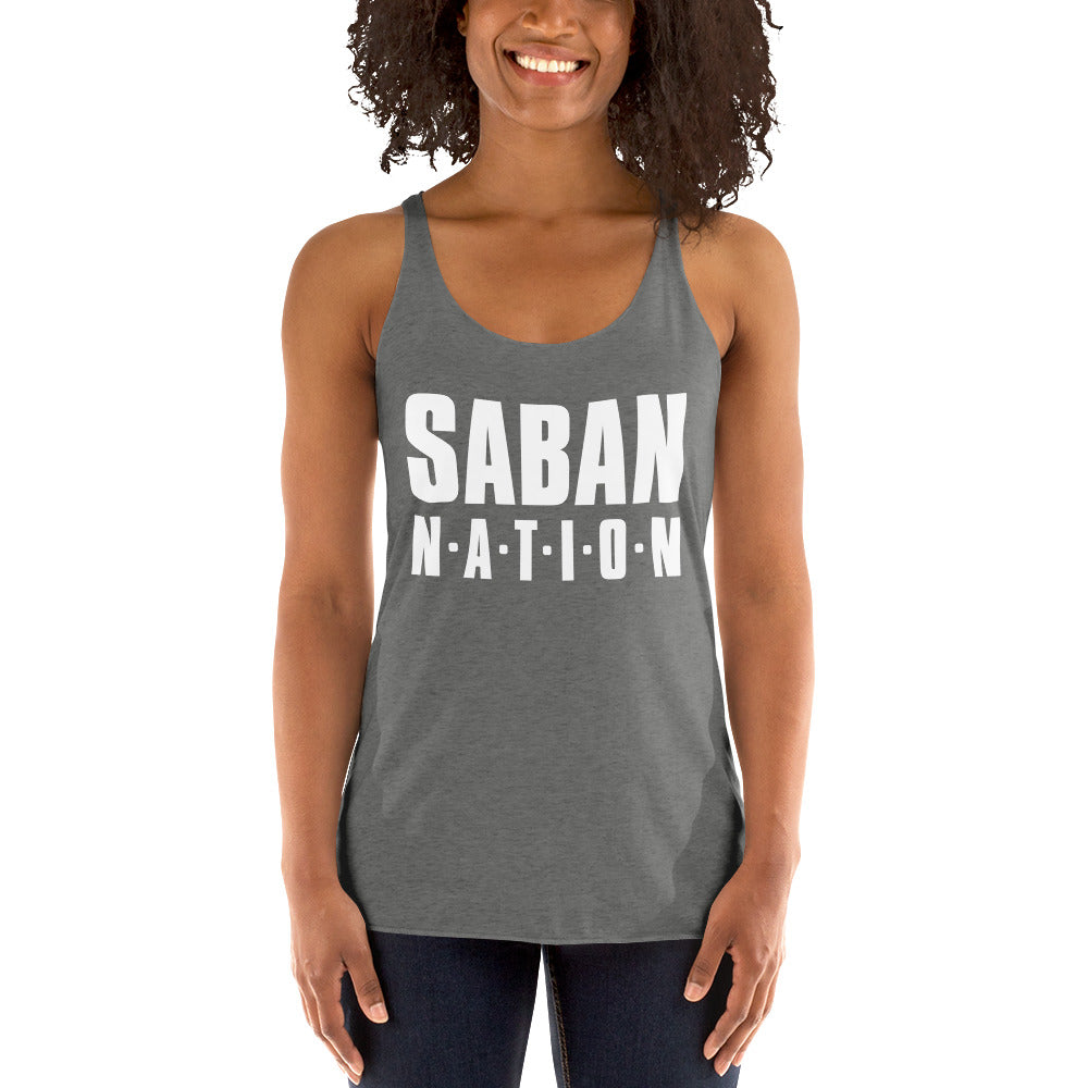 Saban Nation Women's Racerback Tank-Racerback Tank-PureDesignTees