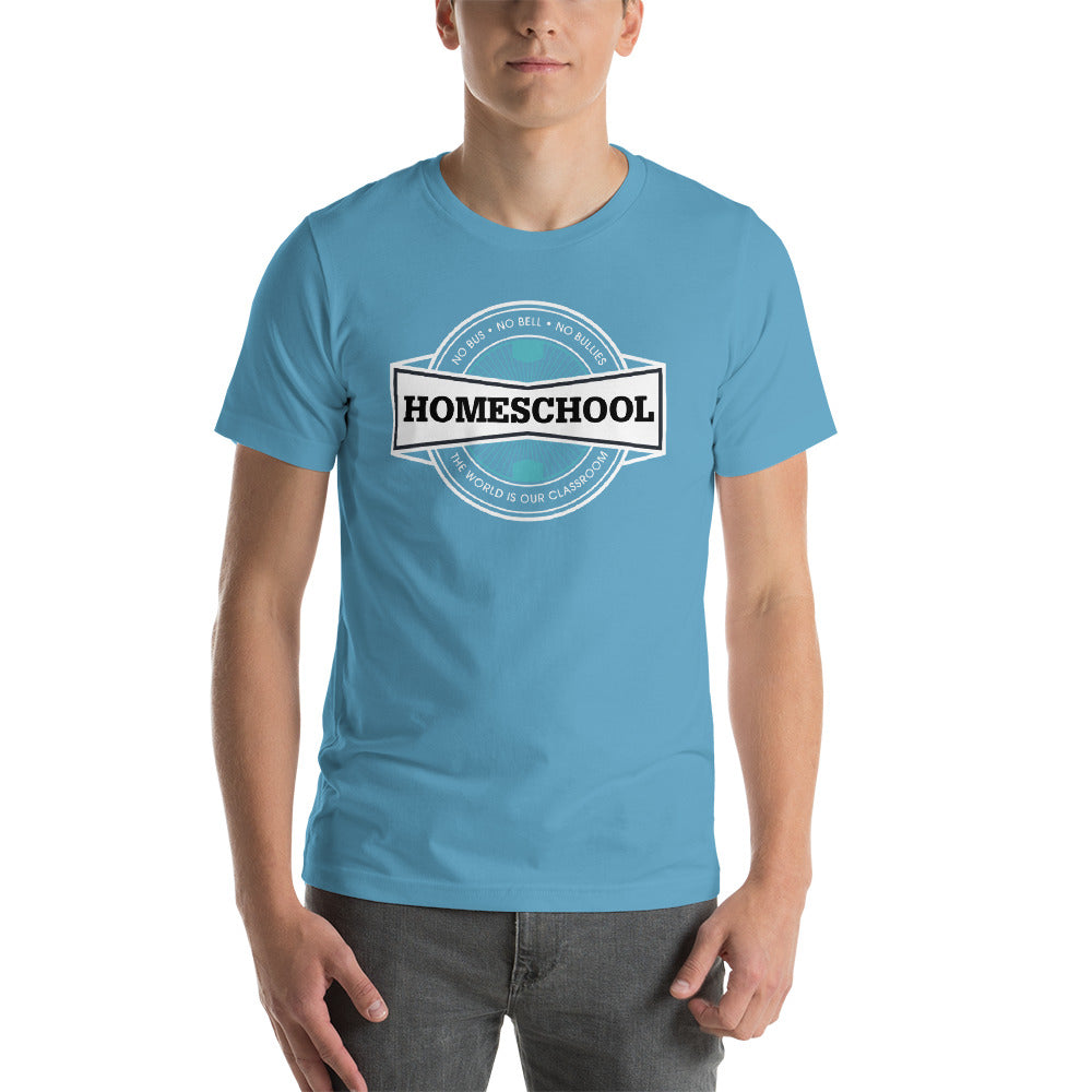 Homeschool Badge Short-Sleeve Unisex T-Shirt-t-shirt-PureDesignTees