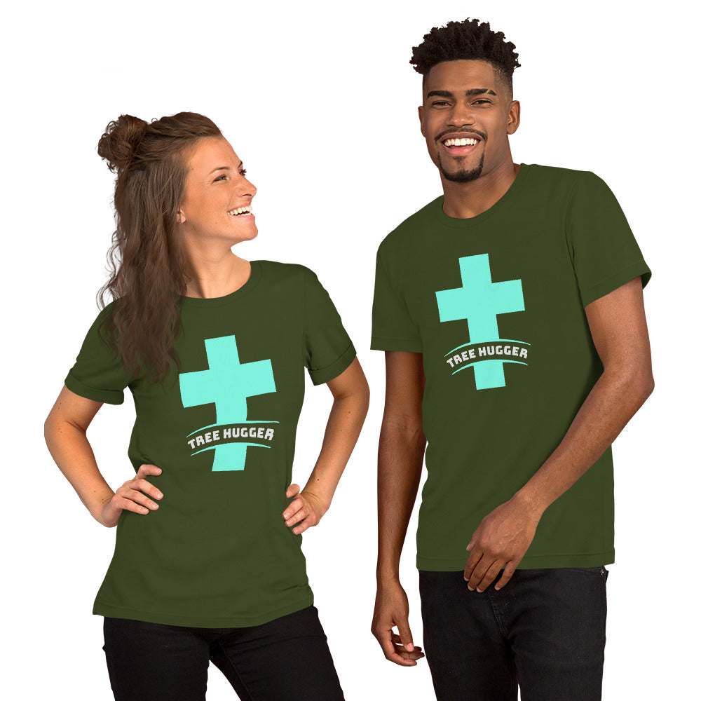 Cross Tree Hugger Short-Sleeve Unisex T-Shirt-t-shirt-PureDesignTees