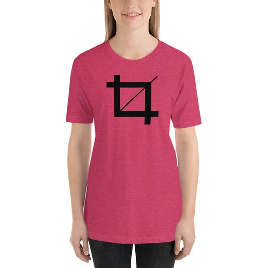 Photoshop Crop Icon Short-Sleeve Unisex T-Shirt-T-Shirt-PureDesignTees