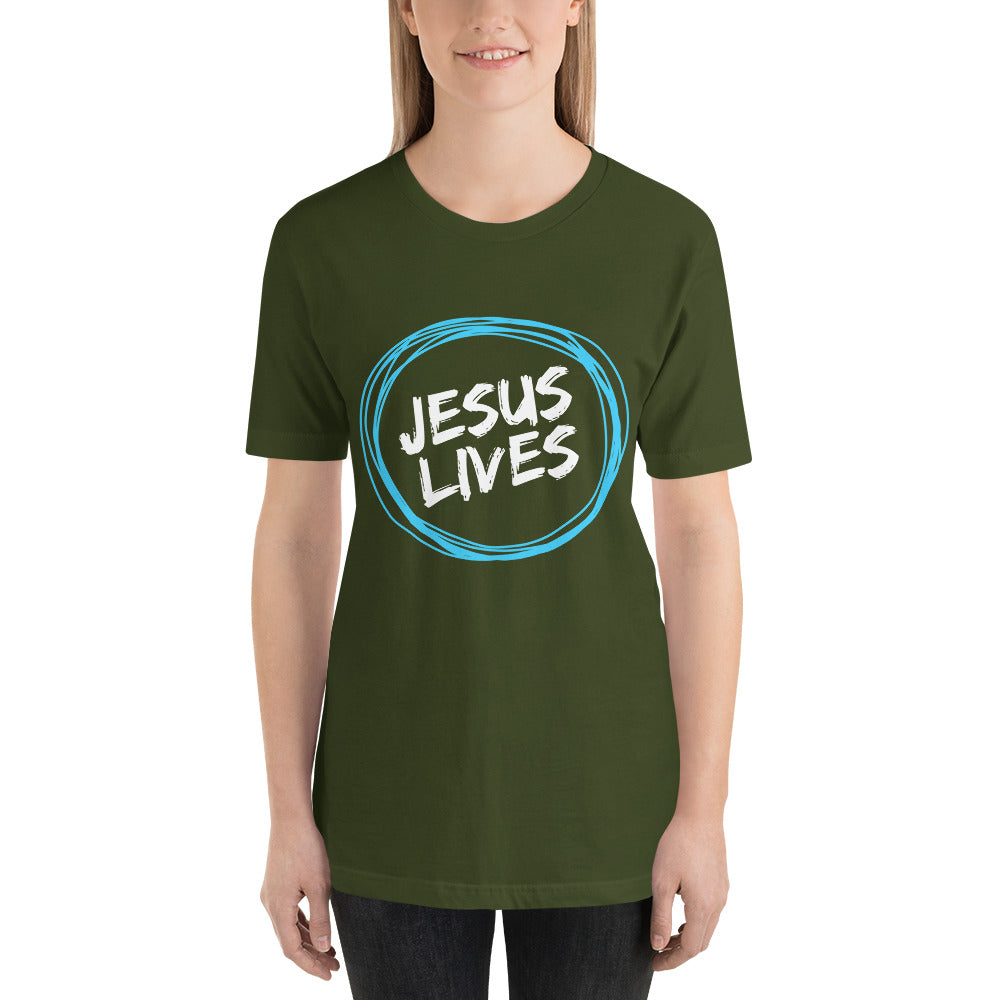 Jesus Lives Short-Sleeve Unisex T-Shirt-PureDesignTees