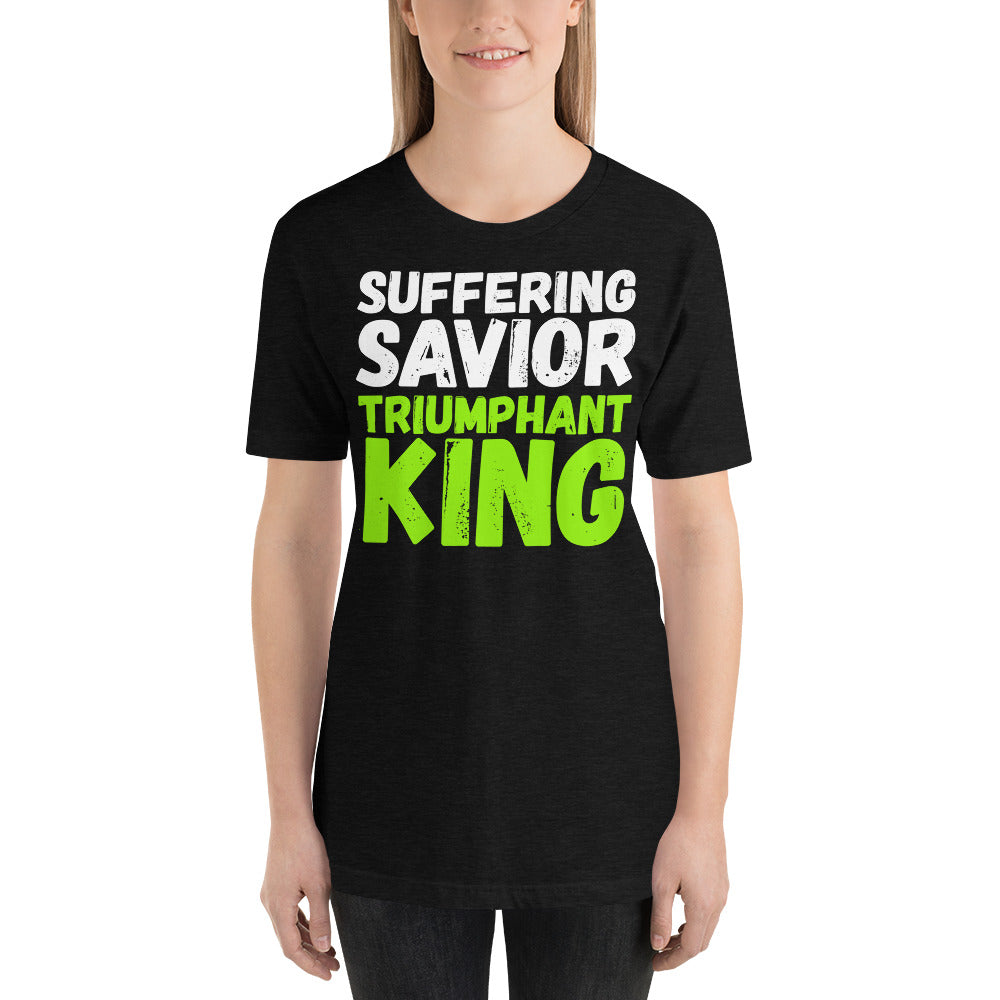 Suffering Savior Triumphant King Short-Sleeve Unisex T-Shirt-t-shirt-PureDesignTees