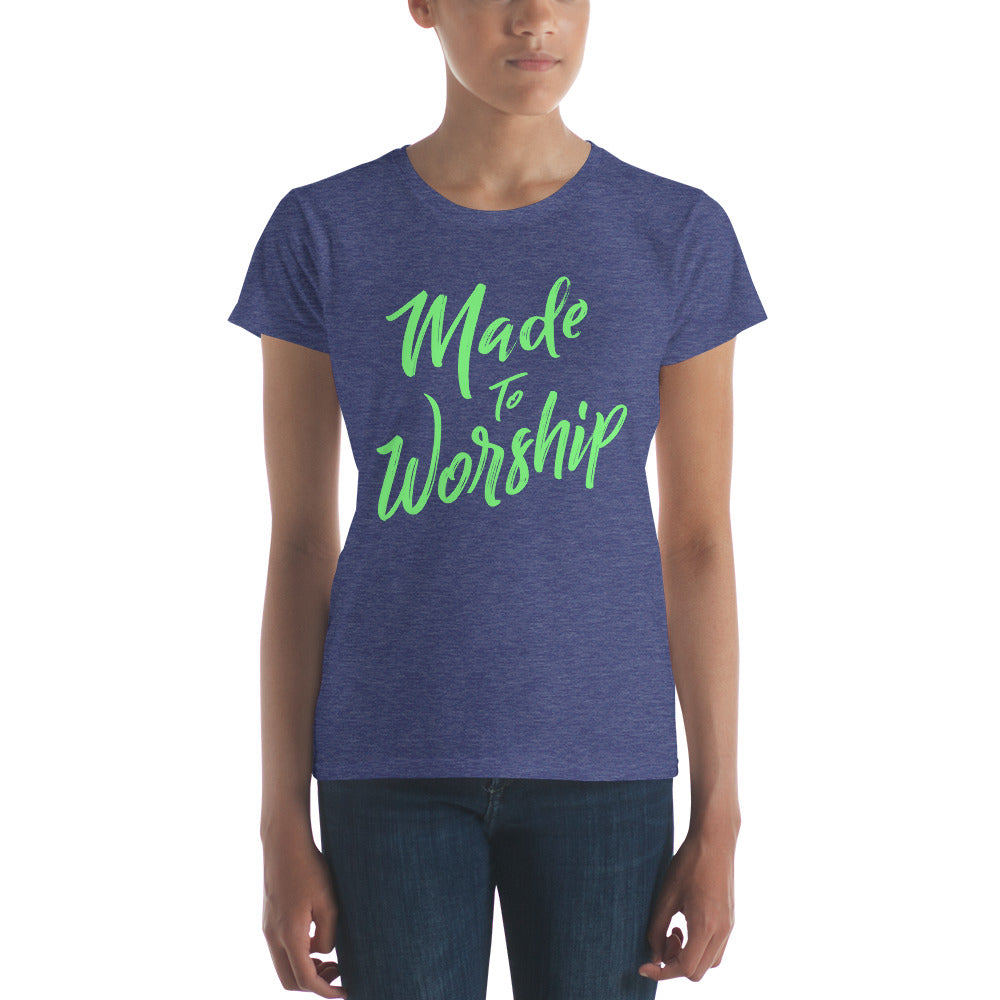 Made to Worship Women's short sleeve t-shirt-T-shirt-PureDesignTees