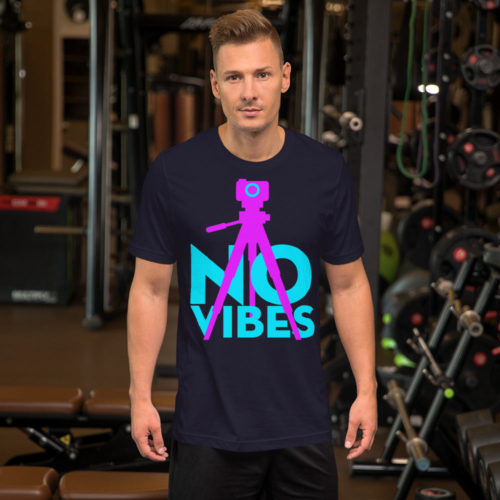 No Vibes Photography Videography Short-Sleeve Unisex T-Shirt-t-shirt-PureDesignTees