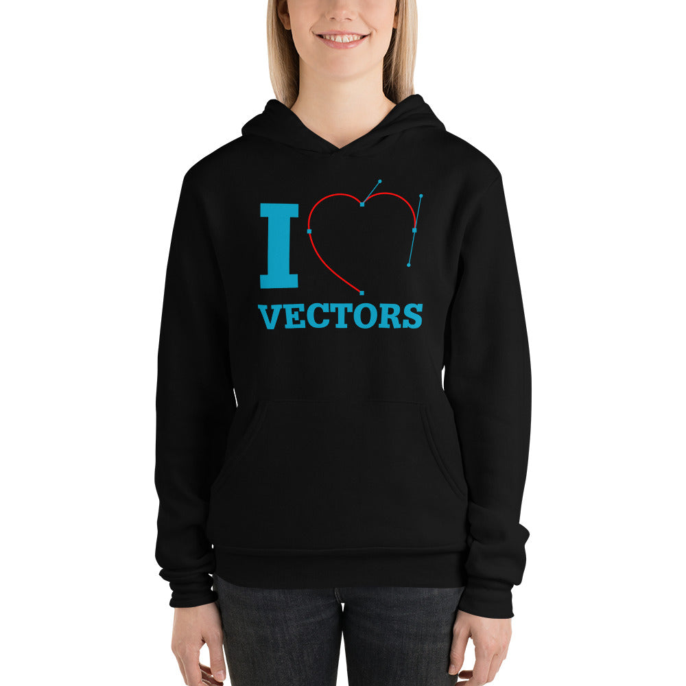 I Heart Vectors Unisex hoodie-hoodie-PureDesignTees