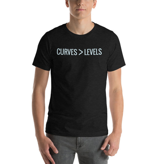 Curves Greater Than Levels Short-Sleeve Unisex T-Shirt-T-shirt-PureDesignTees