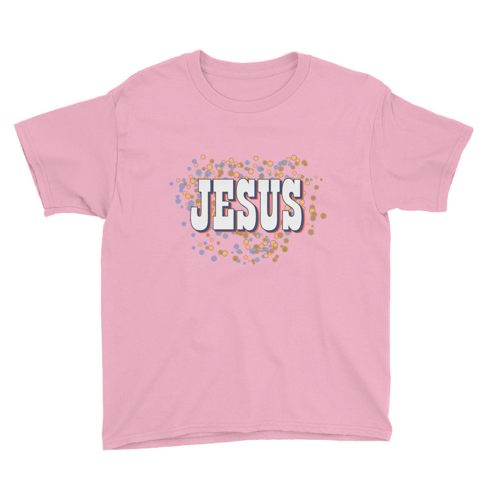 Retro Jesus Youth Short Sleeve T-Shirt-T-shirt-PureDesignTees