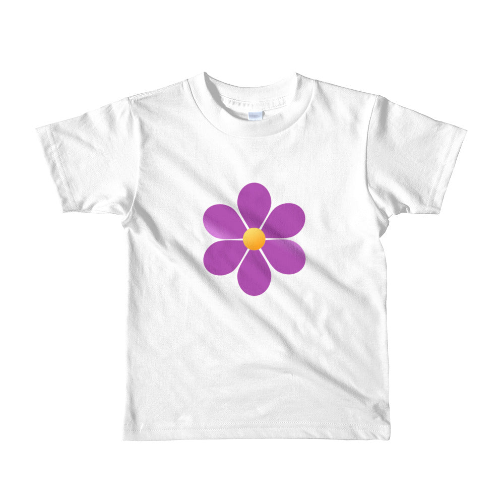 Beautiful Purple Flower for Toddlers Short sleeve kids t-shirt-T-Shirt-PureDesignTees