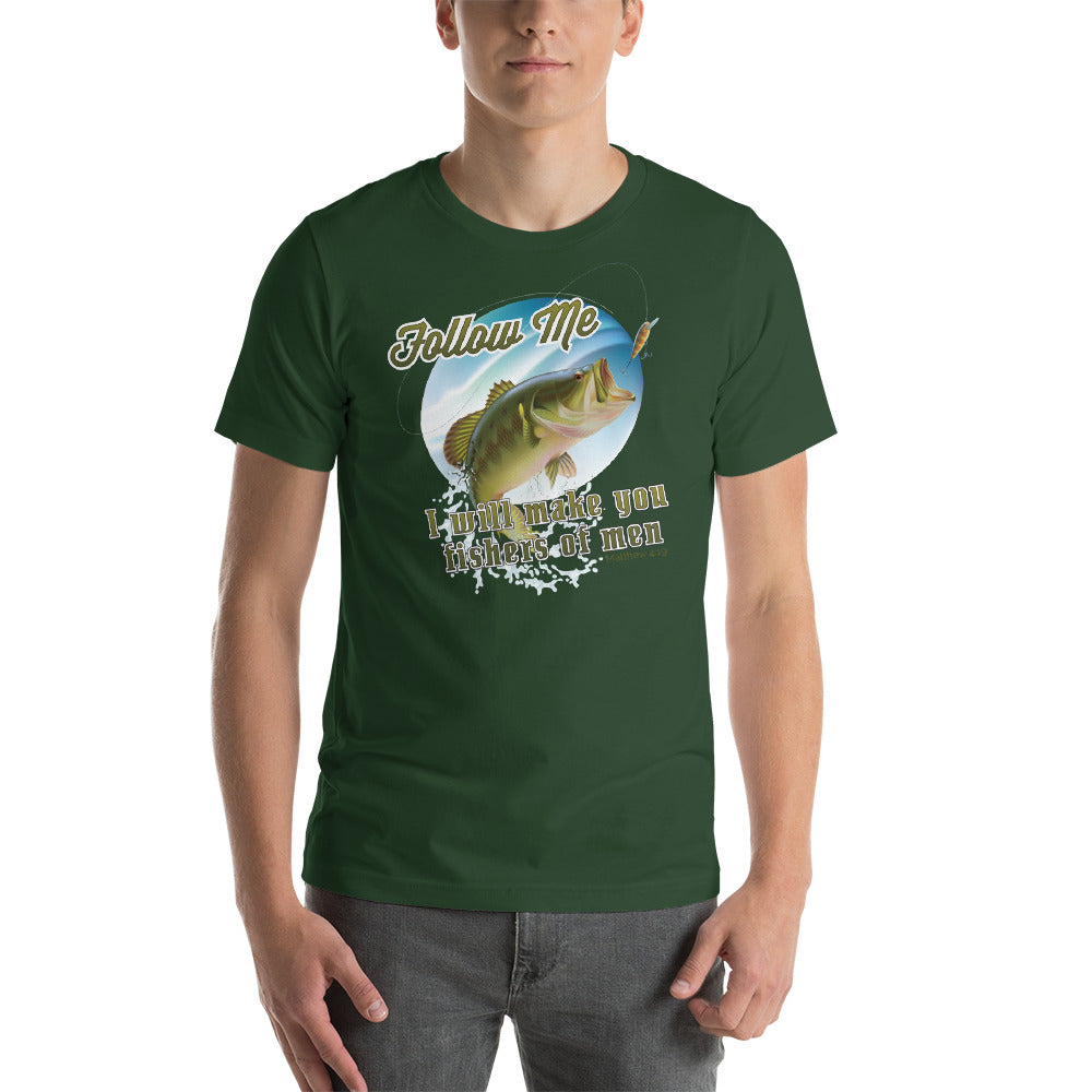 Follow Me and I Will Make You Fishers of Men Short-Sleeve Unisex T-Shirt-T-shirt-PureDesignTees
