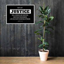 Load image into Gallery viewer, Let Justice Roll Down Framed poster-wall art-PureDesignTees