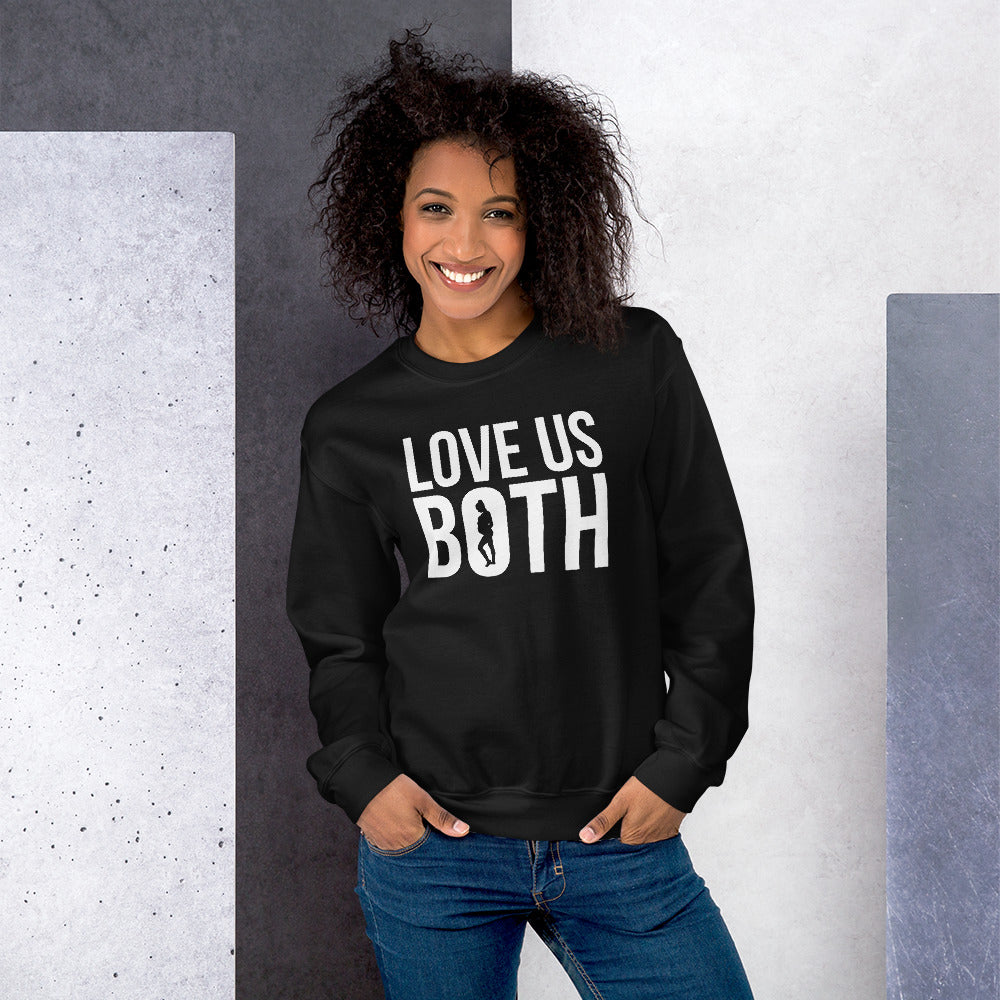 Love Us Both Pro-Life Unisex Sweatshirt-Sweatshirt-PureDesignTees