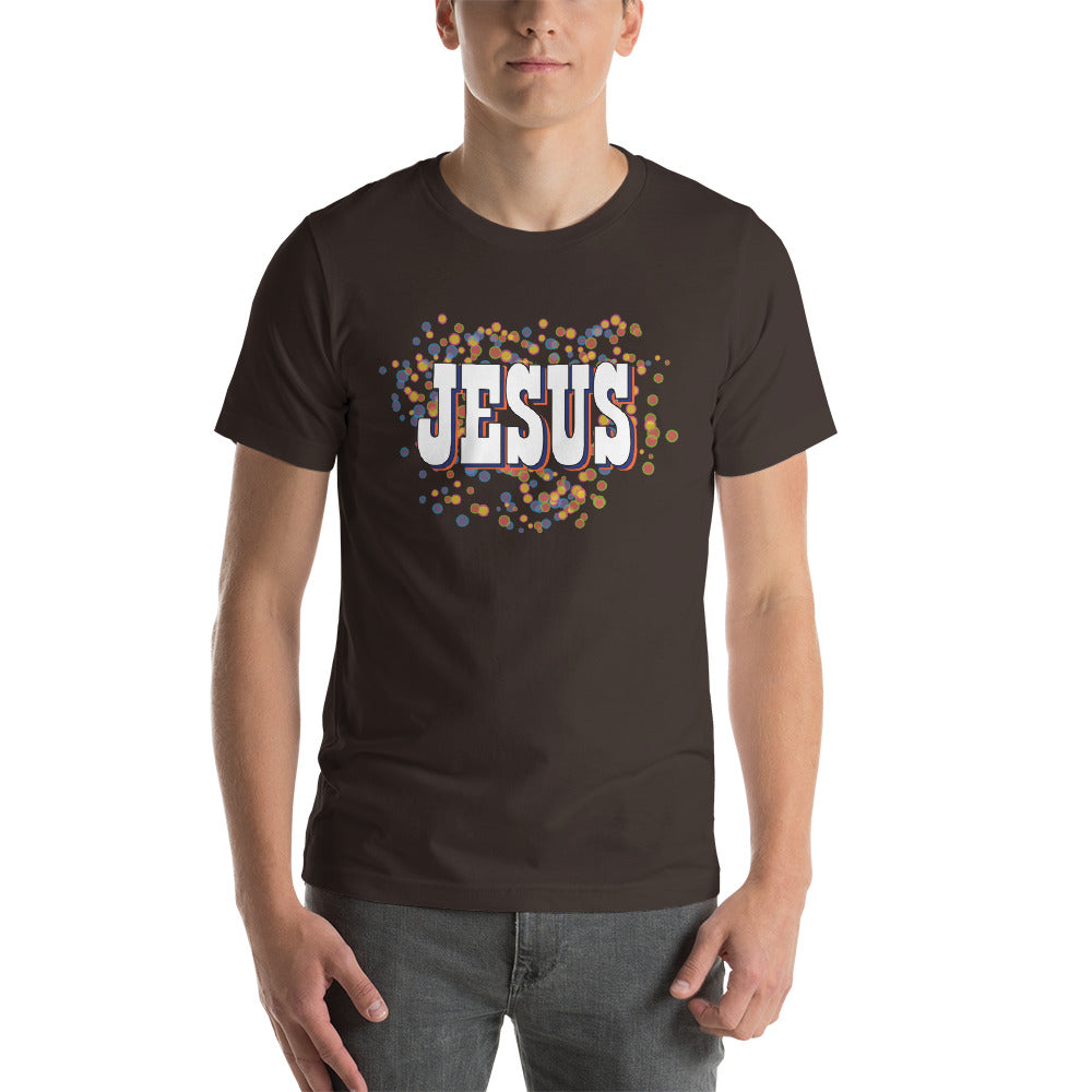 Retro Jesus Short-Sleeve Unisex T-Shirt-PureDesignTees