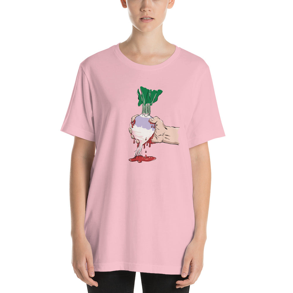 Squeezing Blood From a Turnip Short-Sleeve Unisex T-Shirt-T-Shirt-PureDesignTees