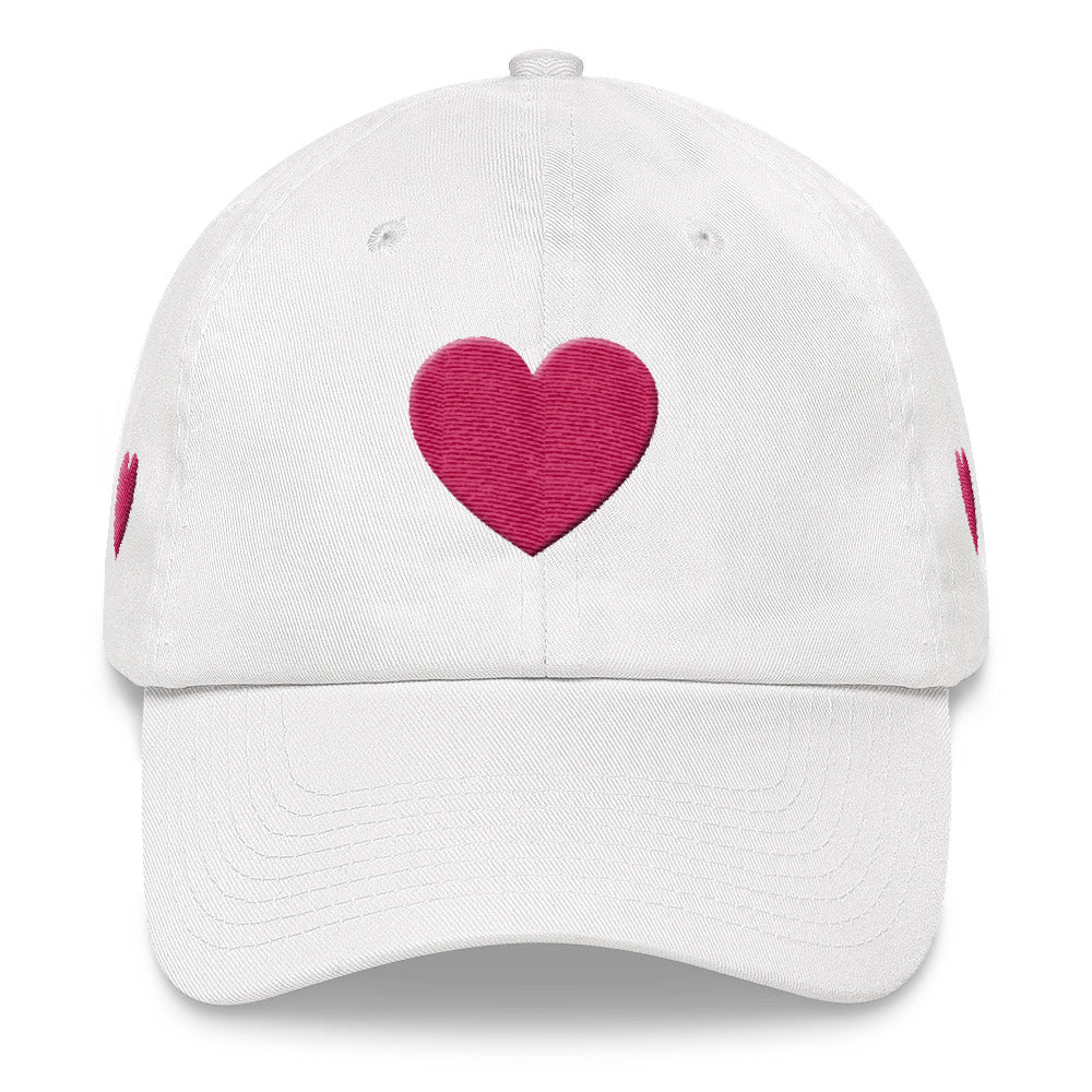 heart Dad hat for girls-Hat-PureDesignTees