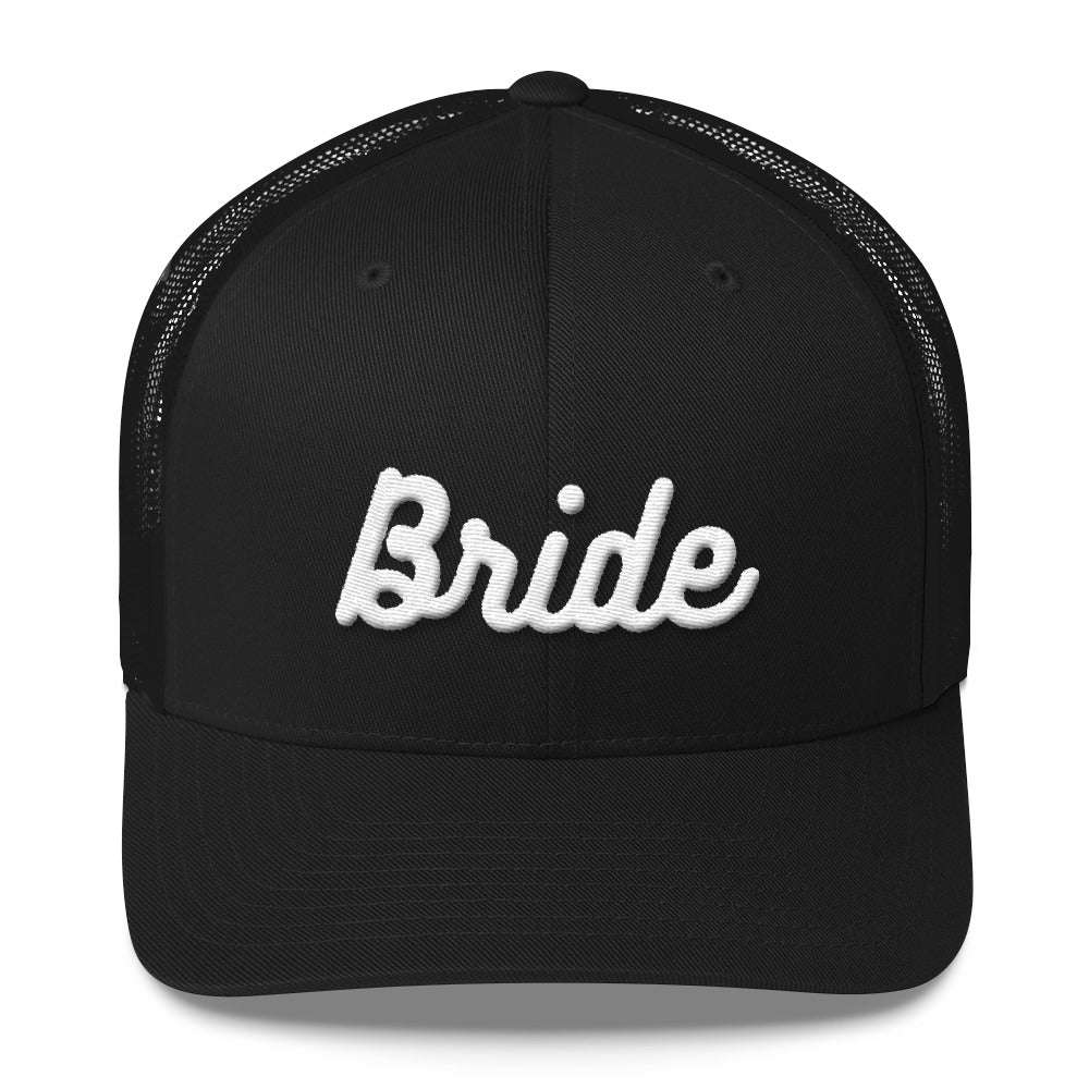 Bride Embroidered Trucker Cap-Hat-PureDesignTees